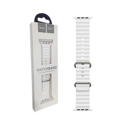 Hoco Double Buckle Silicone Bracelet for iWatch WA12 Original Series Marine (38/40/41mm) White Hoco Double Buckle Silicone Bracelet for iWatch WA12 Original Series Marine (38/40/41mm) White